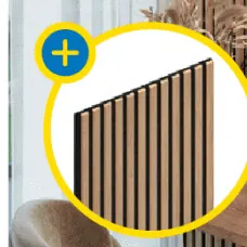 Panel lamelowy ścienny na filcu