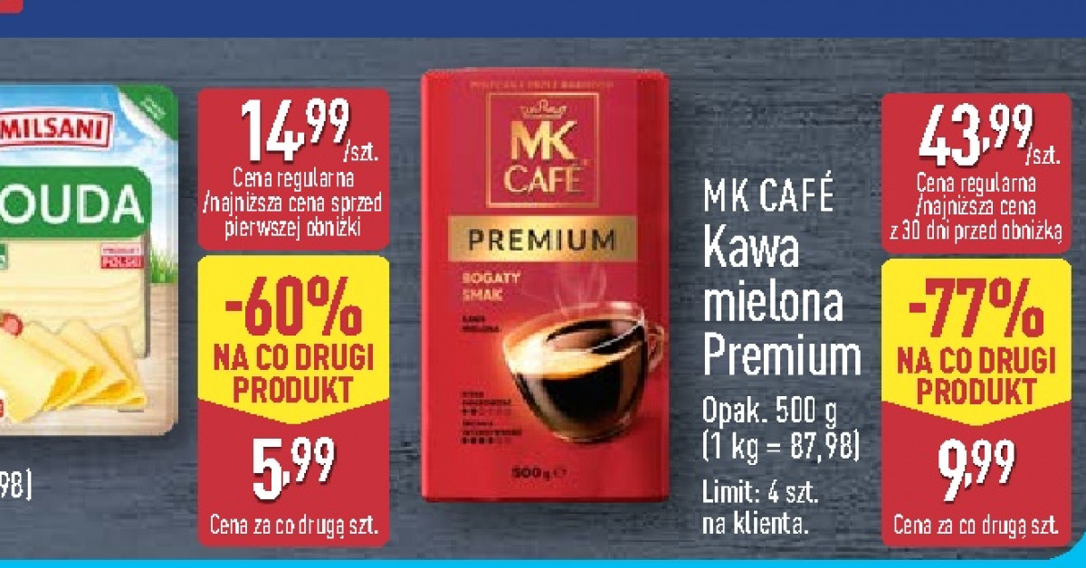 Kawa mielona Premium za 9,99 zł zamiast 43,99 zł — najlepsza oferta tygodnia w Aldi
