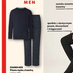 Piżama męska z bawełną