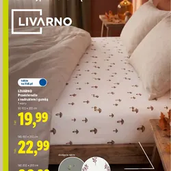 LIVARNO Prześcieradło z nadrukiem i gumką