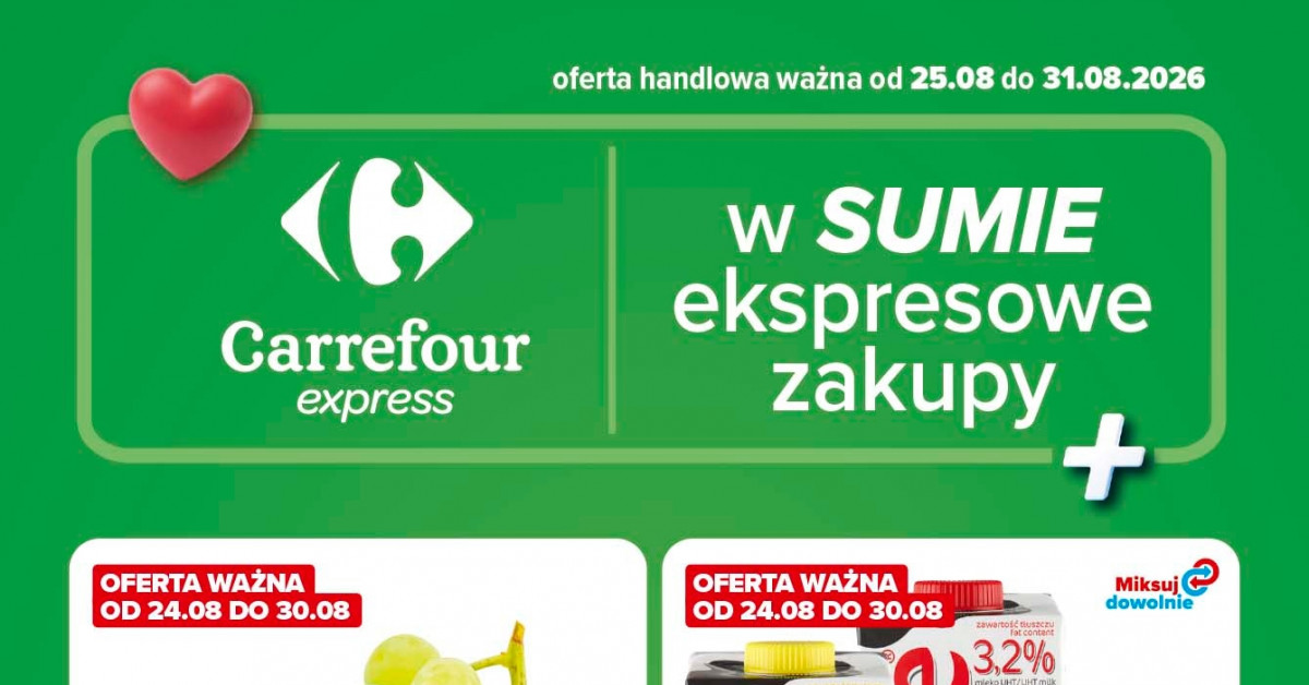 Gazetka Carrefour 25–31.08: Największe hity tygodnia — sprawdź, co warto kupić TERAZ!