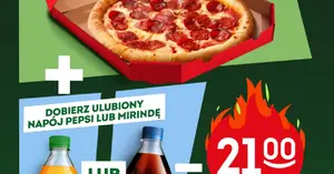 Pizza na wynos + napój za 21 zł — najlepszy zestaw na szybki obiad!