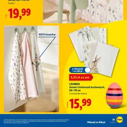 LIVARNO Zestaw 3 ściereczek kuchennych, 50 x 70 cm