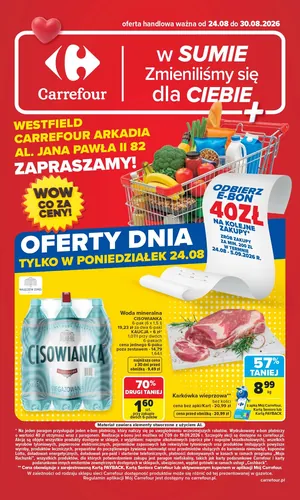 Gazetka Carrefour Arkadia w SUMIE Zmieniliśmy się dla Ciebie