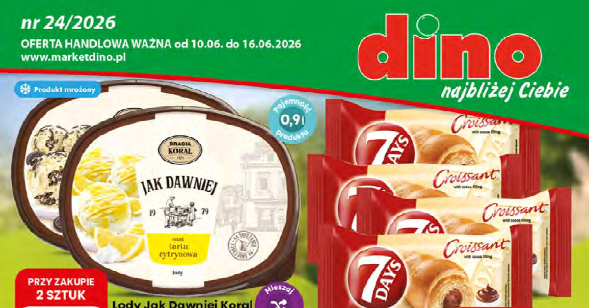 Pół ceny na rogal kakaowy 7days! Słodka okazja za 1,49 zł w Dino