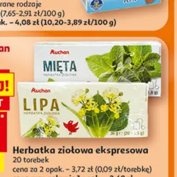 Herbatka ziołowa ekspresowa Auchan