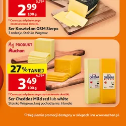 Ser Cheddar Mild red lub white