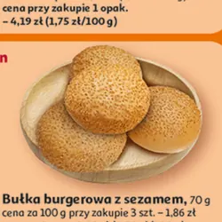 Bułka burgerowa z sezamem