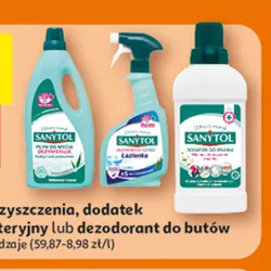Płyn lub spray do czyszczenia, dodatek do prania antybakteryjny lub dezodorant do butów
