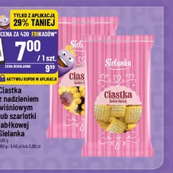 Ciastka z nadzieniem wiśniowym lub szarlotki jabłkowej Sielanka