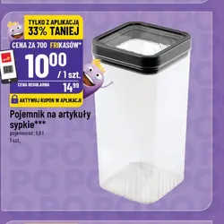 Pojemnik na artykuły sypkie