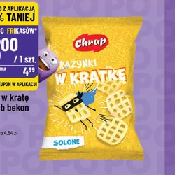 Prażynki w kratę solone lub bekon Chrup