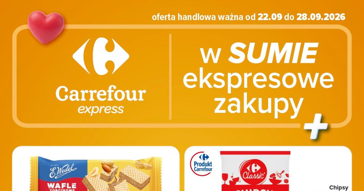 HIT tygodnia w Carrefour: chipsy za 4,49 zł i inne promocje, które zaskakują ceną!