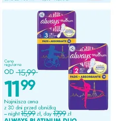 ALWAYS PLATINUM DUO podpaski higieniczne
