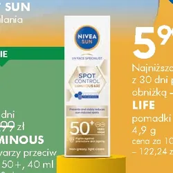 NIVEA SUN LUMINOUS krem do twarzy przeciw przebarwieniom SPF 50+