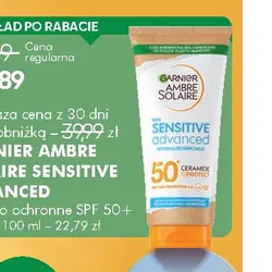 GARNIER AMBRE SOLAIRE SENSITIVE ADVANCED mleczko ochronne SPF 50+