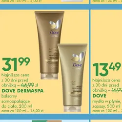 DOVE balsamy samoopalające