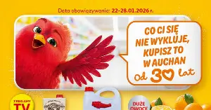 Nowa gazetka Auchan 22–28.01: 7 hitów, które musisz sprawdzić zanim zrobisz zakupy!