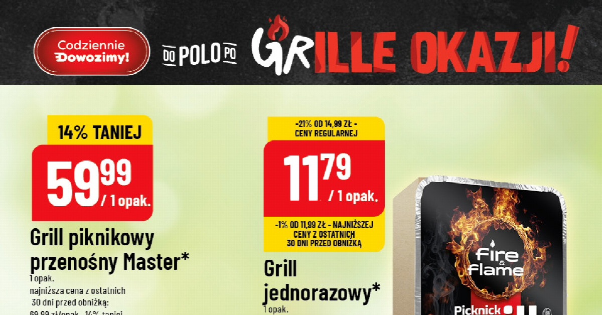 Mega okazja na start sezonu: Grill okrągły Master teraz tylko 39,49 zł!