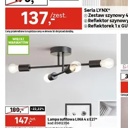 Lampa sufitowa LINA 4 x E27