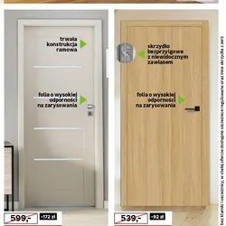 Skrzydło pełne REVERS dąb piaskowy 80 cm