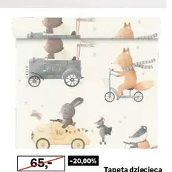 Tapeta dziecięca AUTA winylowa na flizelinie