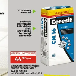 Elastyczna zaprawa klejąca CERESIT CM16 FLEXIBLE