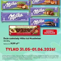 Duże czekolady Milka lub Nussbeisser