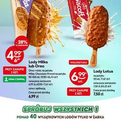 Lody Milka lub Oreo