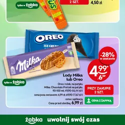 Lody Milka lub Oreo