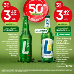 Piwo lub napój piwny Lech lub Lech Free