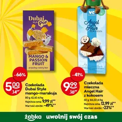 Czekolada mleczna Angel Hair z kokosem