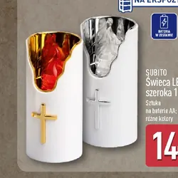 Świeca LED szeroka 15 cm