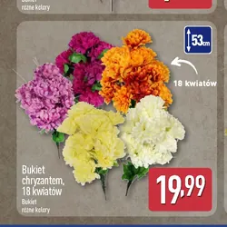 Bukiet chryzantem, 18 kwiatów