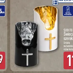 Świeca LED szeroka 12,5 cm