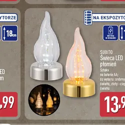 Świeca LED płomień