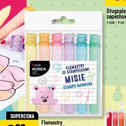 Flamastry ze stempelkami Misie