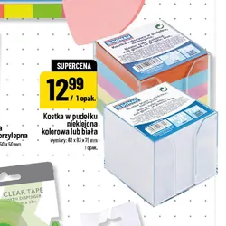 Kostka w pudełku nieklejona kolorowa lub biała