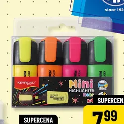 Zakreślacze mini neonowe 4 kolory