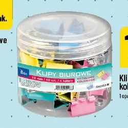Klipy biurowe kolorowe