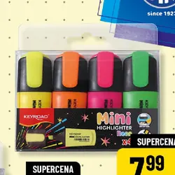 Zakreślacze mini neonowe 4 kolory