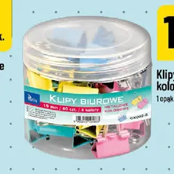 Klipy biurowe kolorowe