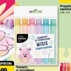 Flamastry ze stempelkami Misie
