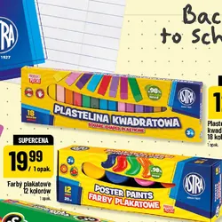 Plastelina kwadratowa 18 kolorów