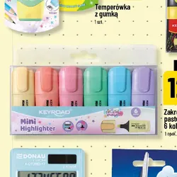 Zakreślacze mini pastelowe 6 kolorów