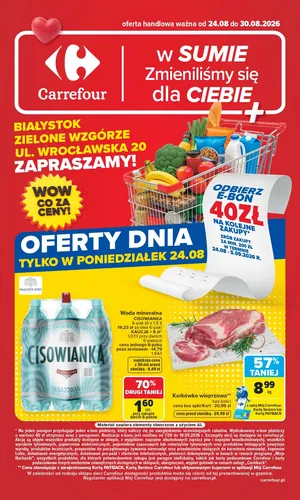 Gazetka Carrefour Białystok w SUMIE Zmieniliśmy się dla Ciebie