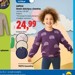 LUPILU Sweter dziecięcy z bawełny