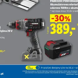 PARKSIDE PERFORMANCE Akumulatorowa wiertarkowkrętarka udarowa 150Nm z akumulatorem 4 Ah