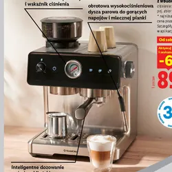 Ekspres kolbowy smart z wbudowanym młynkiem