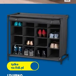 Tekstylny regał na buty